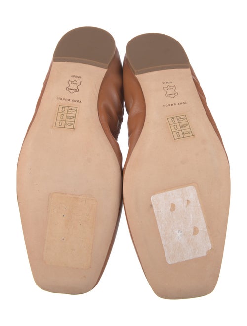 Tory Burch Leather Bow Accents Ballet Flats