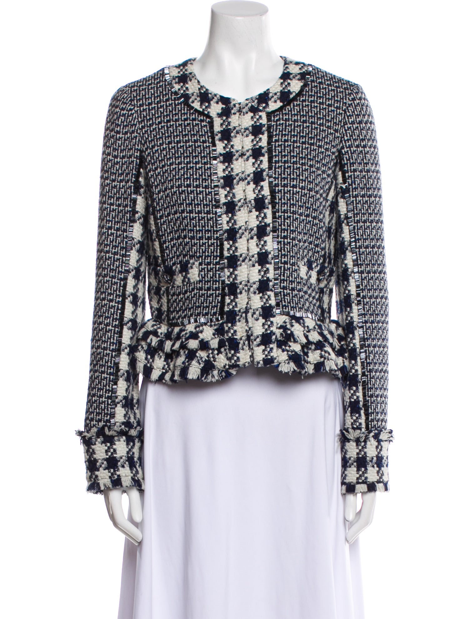 Tory Burch Tweed Pattern Evening Jacket