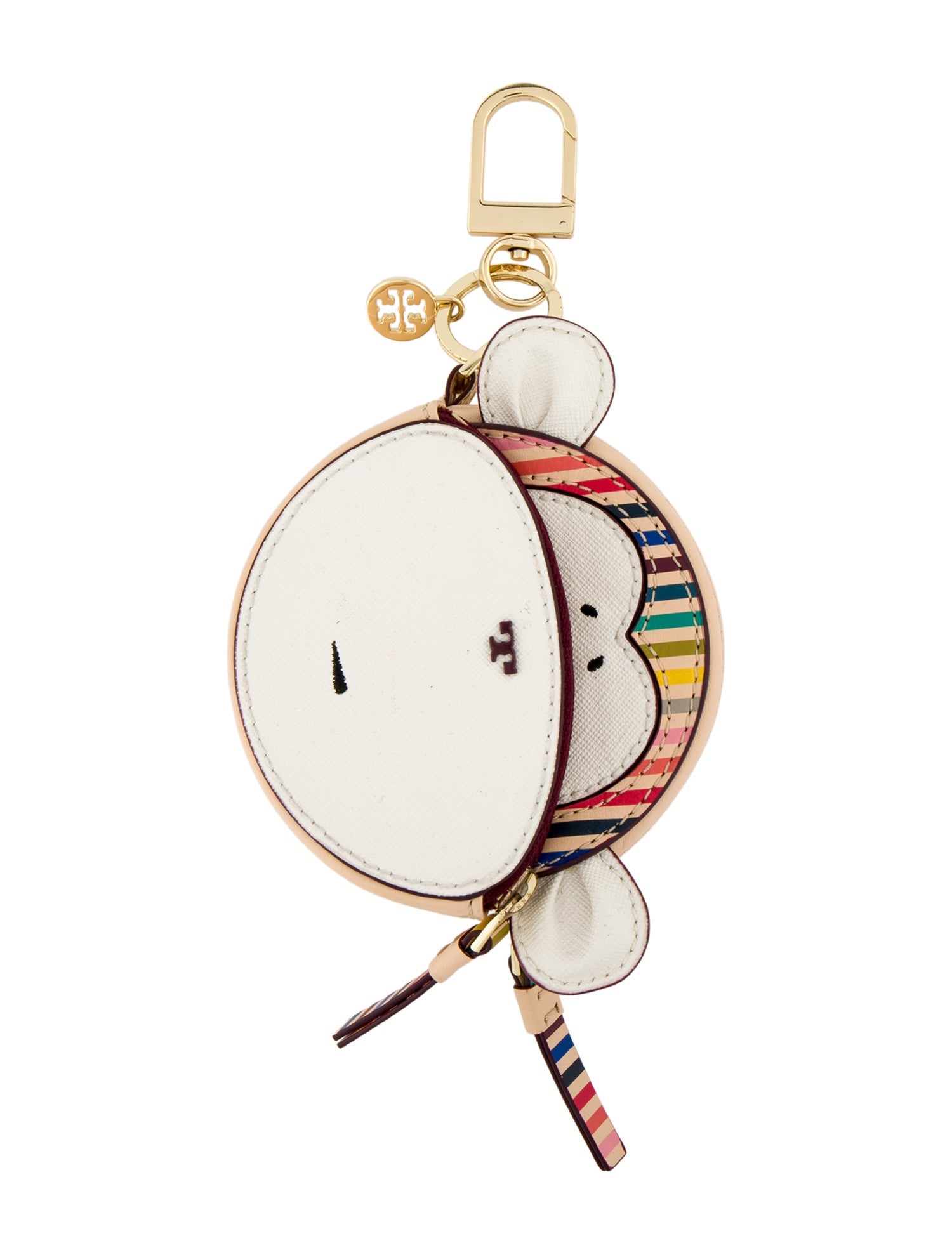 Tory Burch Leather Monkey Keychain