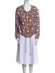Tory Burch Printed Scoop Neck Blouse