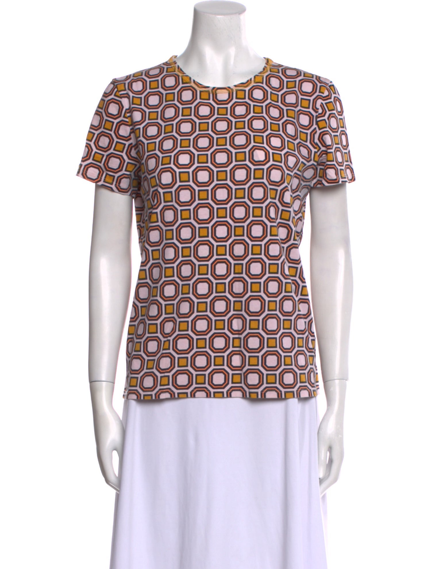 Tory Burch Printed Crew Neck T-Shirt
