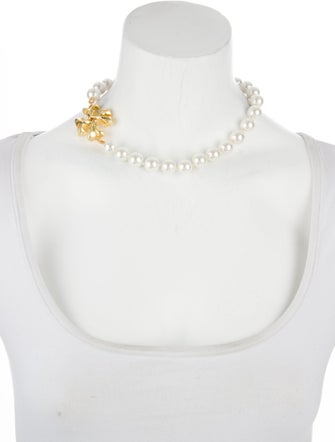 Tory Burch Faux Pearl Roxanne Bead Strand Necklace