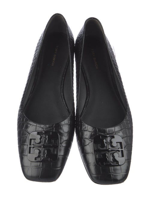 Tory Burch Leather Animal Print Flats