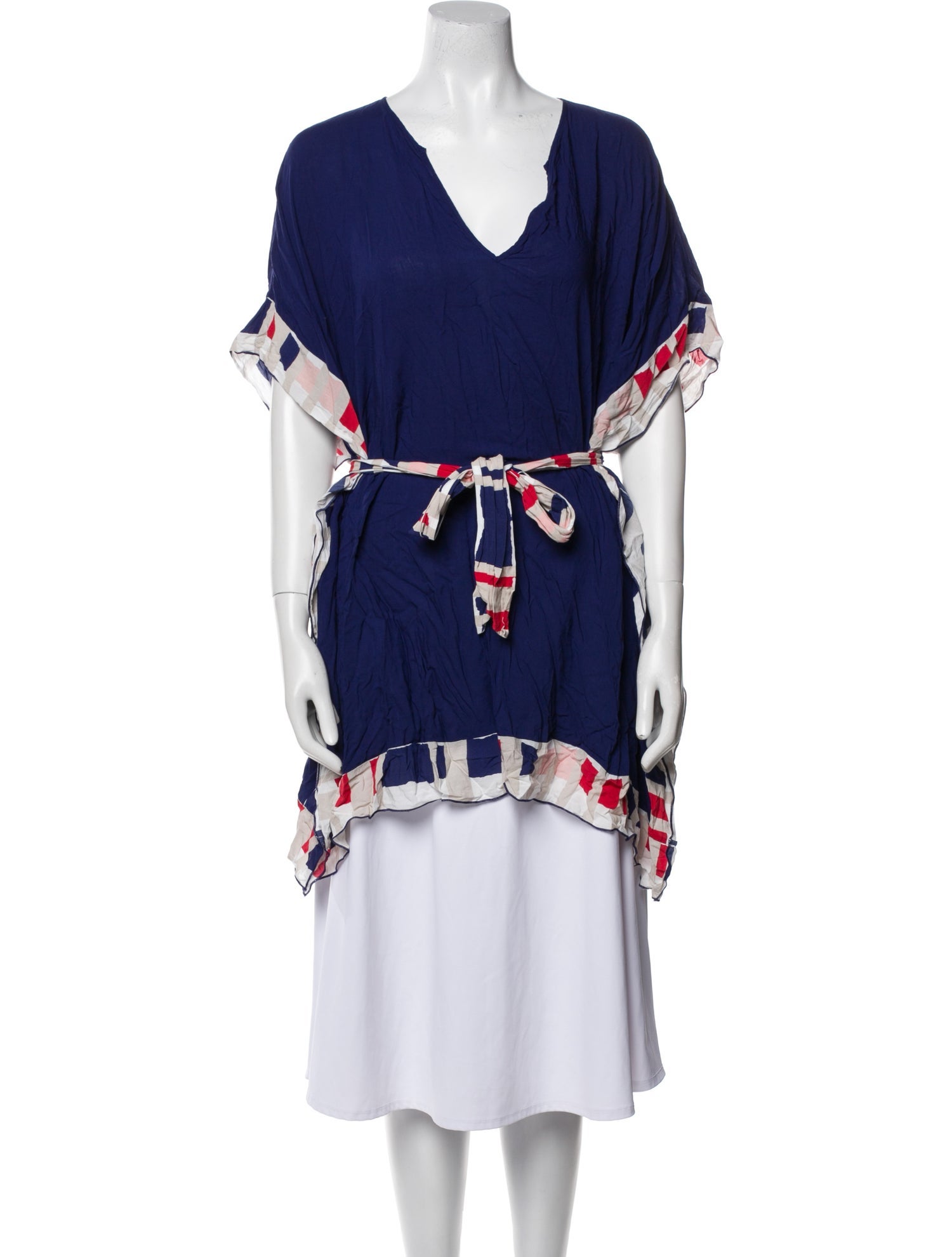 Tory Burch Printed V-Neck Tunic