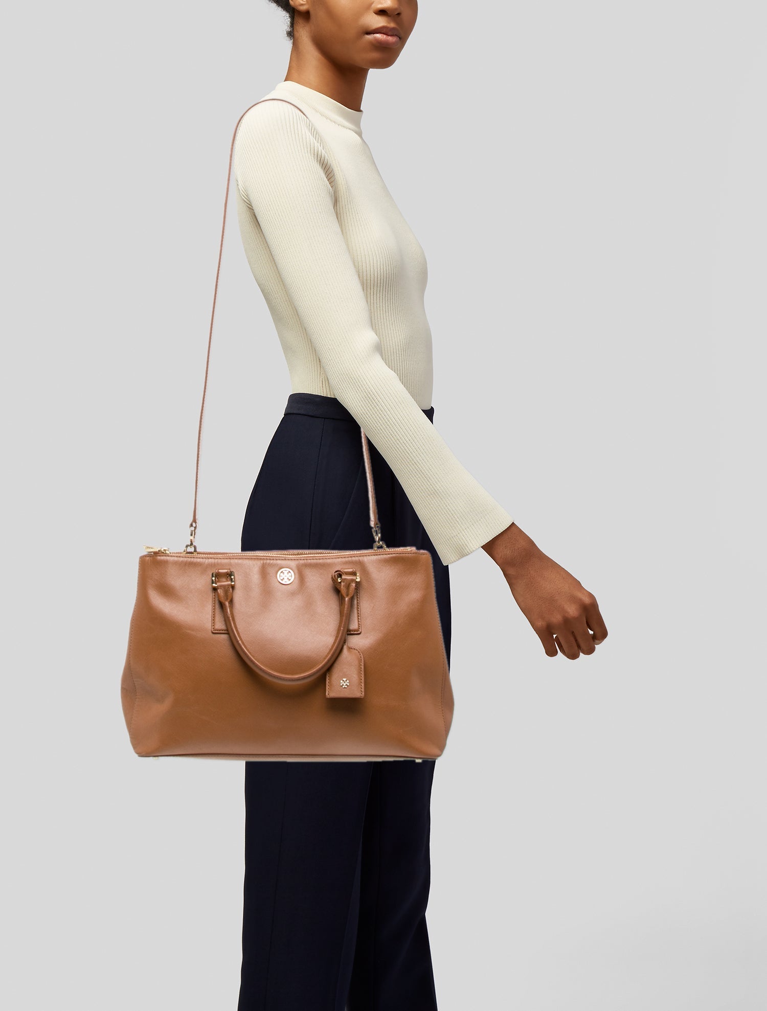Tory Burch Leather Top Handle Bag