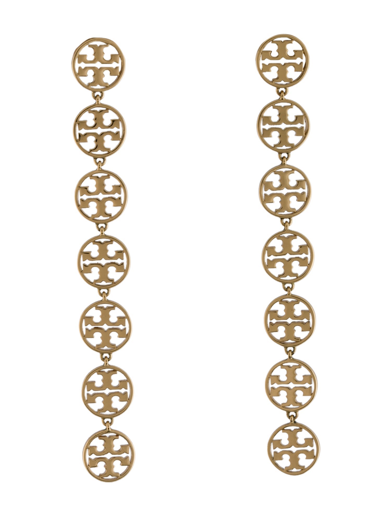 Tory Burch Logo Linear Drop Earrings
