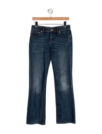 Tory Burch Mid-Rise Wide Leg Jeans