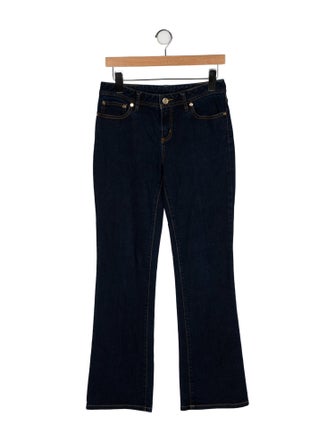 Tory Burch Mid-Rise Wide Leg Jeans