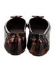 Tory Burch Patent Leather Animal Print Ballet Flats