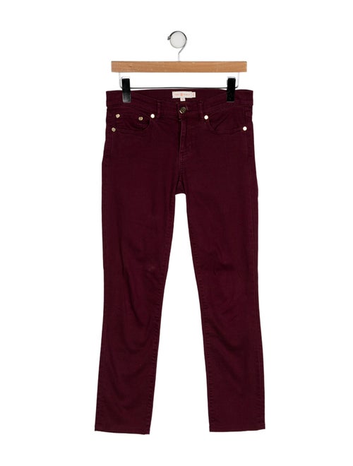 Tory Burch Low-Rise Straight Leg Jeans