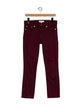 Tory Burch Low-Rise Straight Leg Jeans