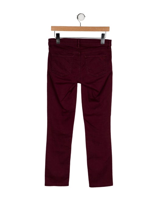 Tory Burch Low-Rise Straight Leg Jeans