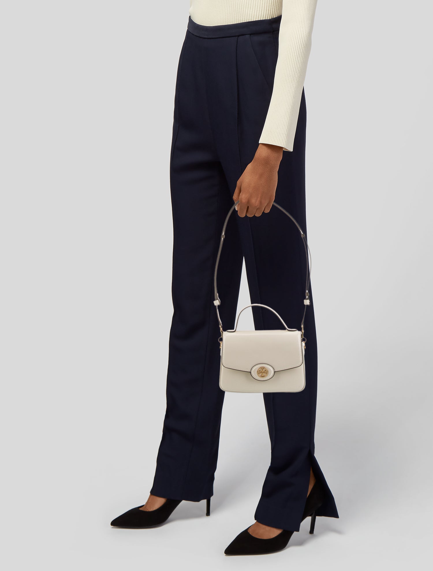 Tory Burch Patent Leather Top Handle Bag