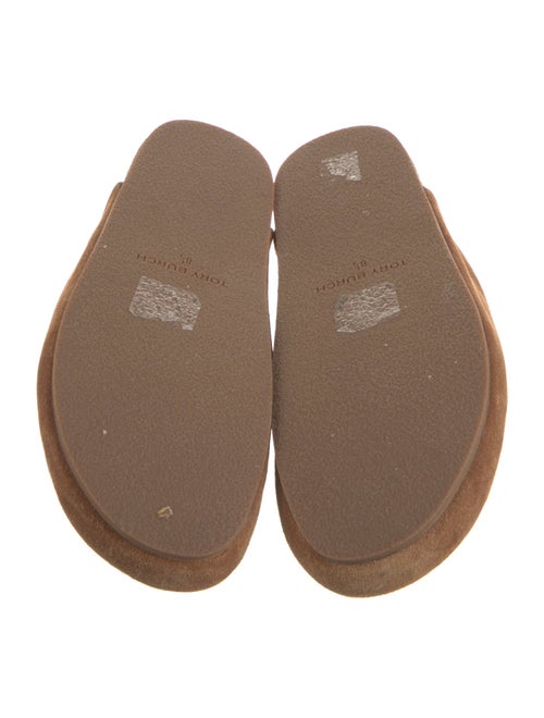 Tory Burch Suede Bow Accents Mules