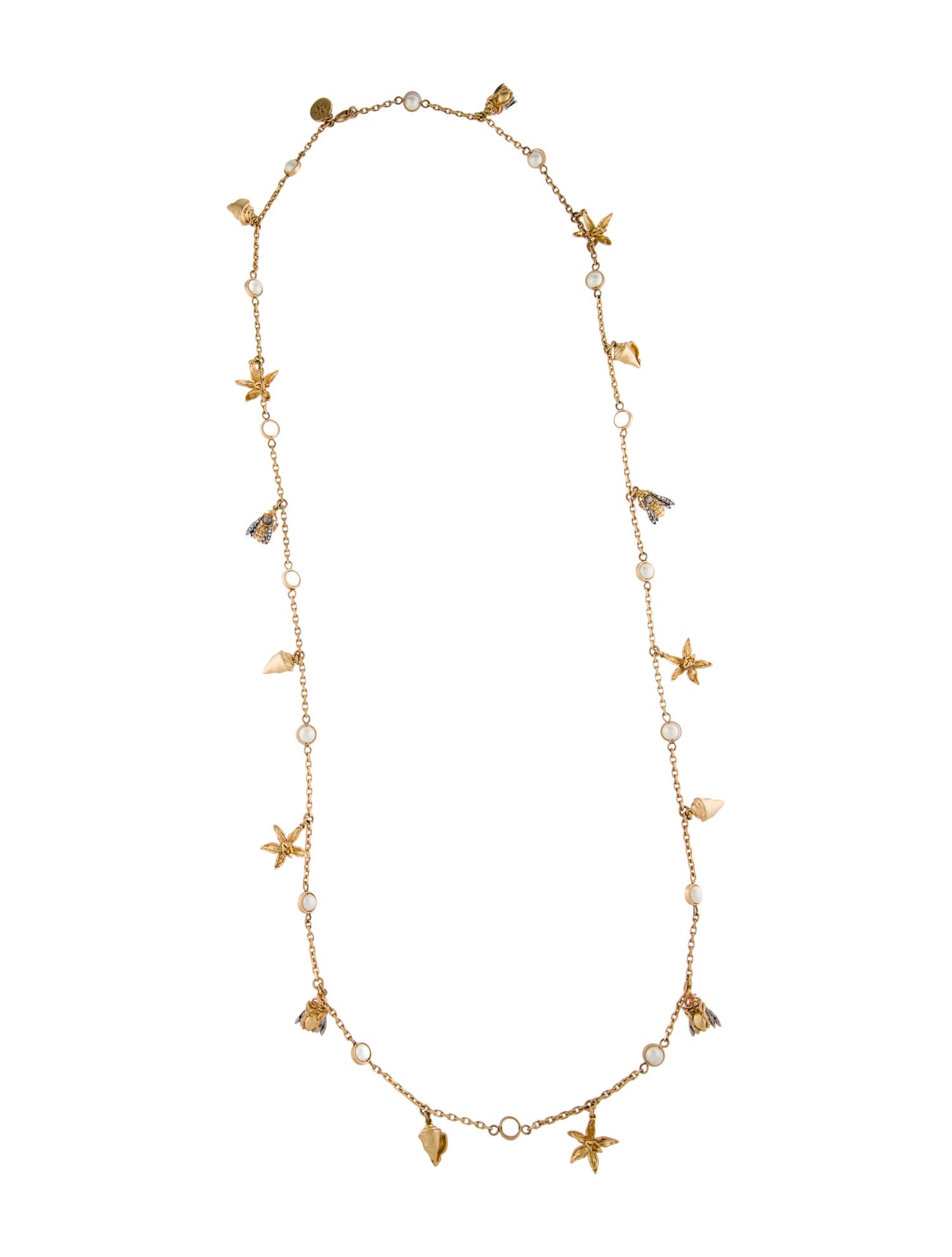 Tory Burch Poetry Of Things Rosary Station Necklace