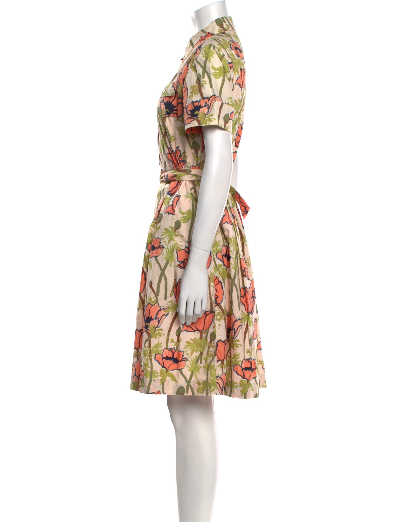 Tory Burch Floral Print Knee-Length Dress