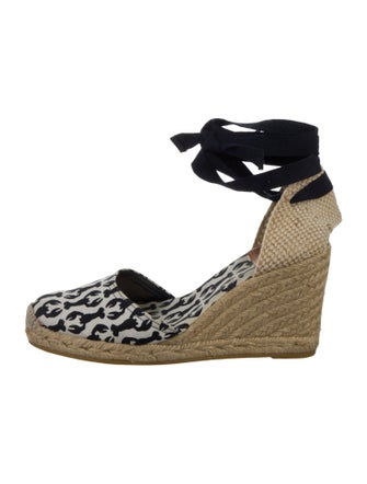 Tory Burch Canvas Printed D'Orsay Pumps