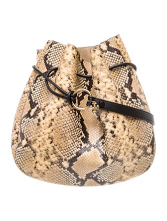 Tory Burch Snakeskin Bucket Bag