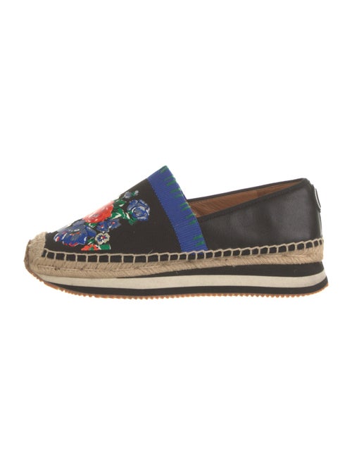 Tory Burch Leather Floral Print Espadrilles