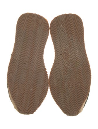 Tory Burch Leather Floral Print Espadrilles