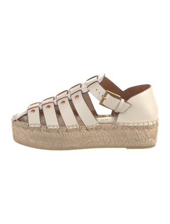 Tory Burch Leather Espadrilles