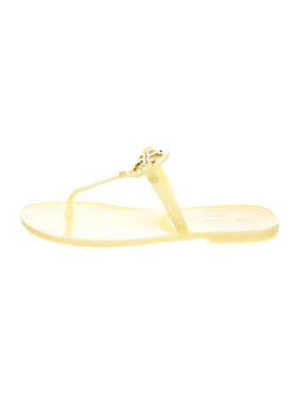 Tory Burch Rubber T-Strap Sandals
