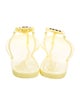 Tory Burch Rubber T-Strap Sandals
