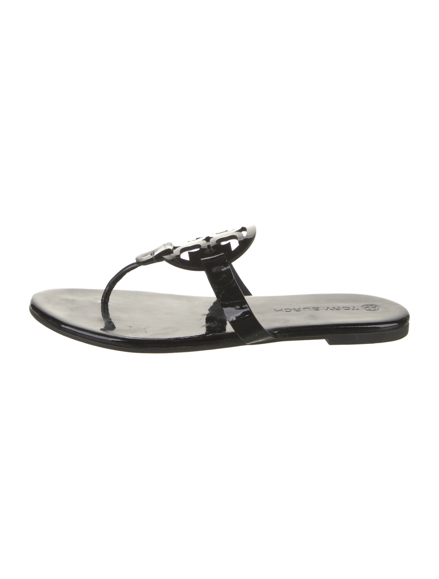 Tory Burch Patent Leather Flip Flops