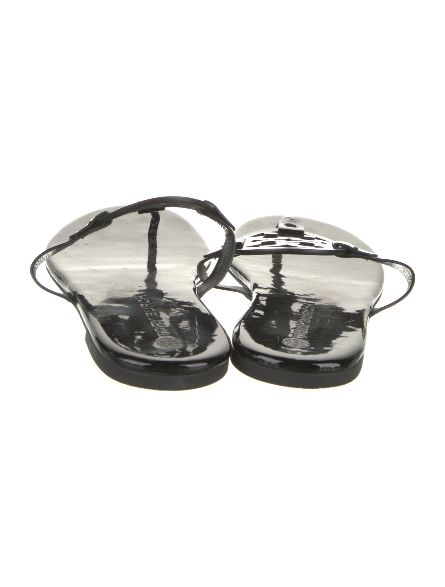 Tory Burch Patent Leather Flip Flops