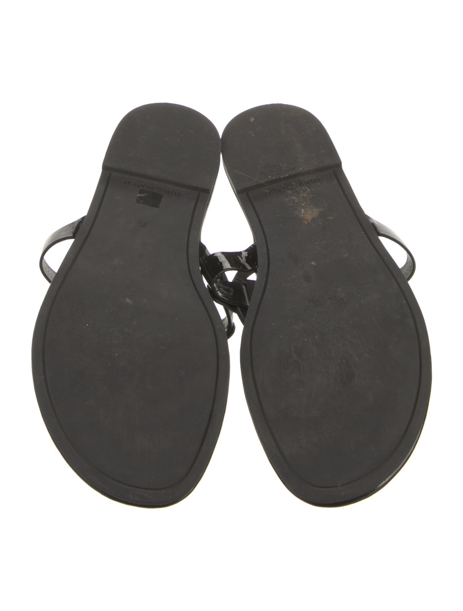 Tory Burch Patent Leather Flip Flops