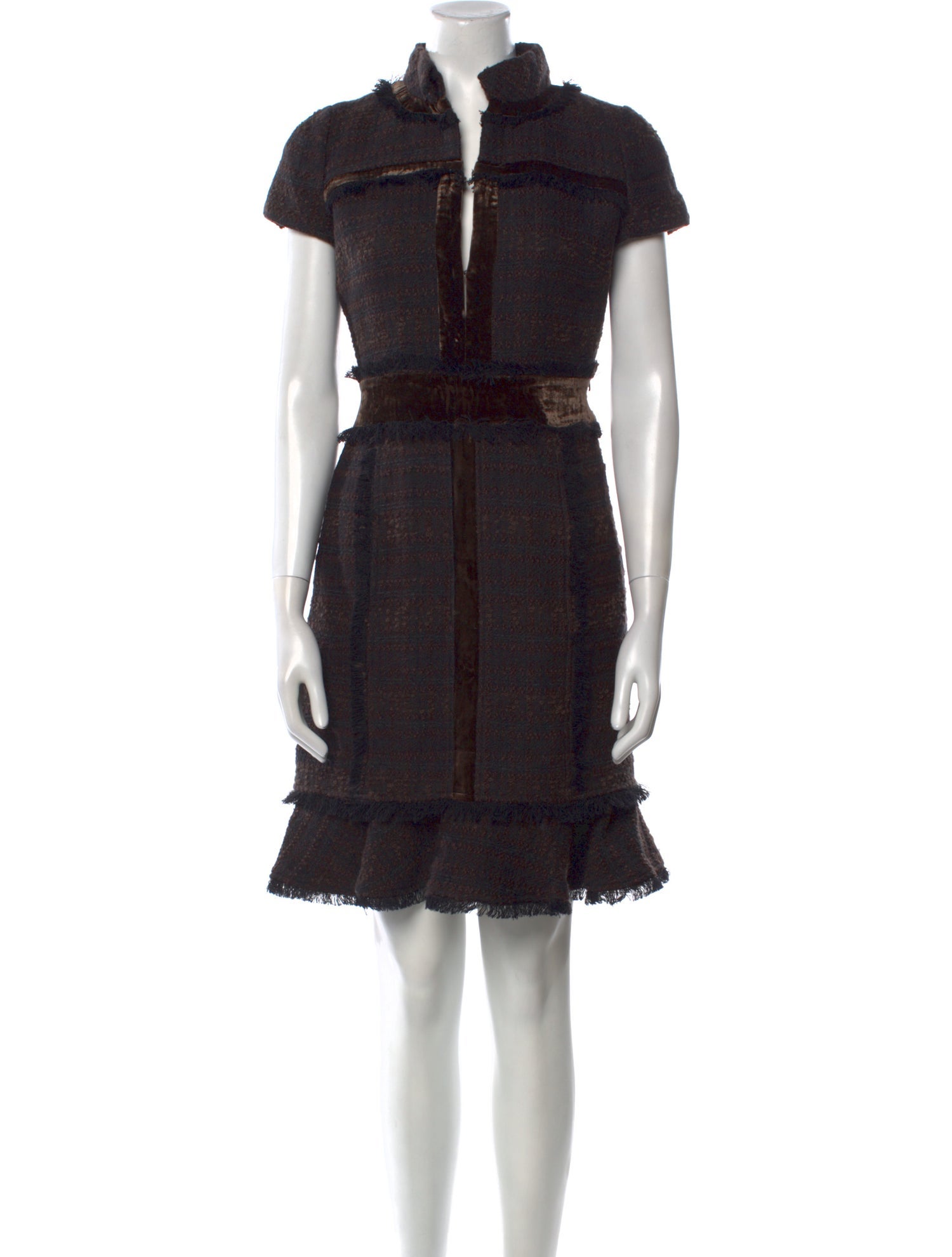 Tory Burch Mock Neck Knee-Length Dress