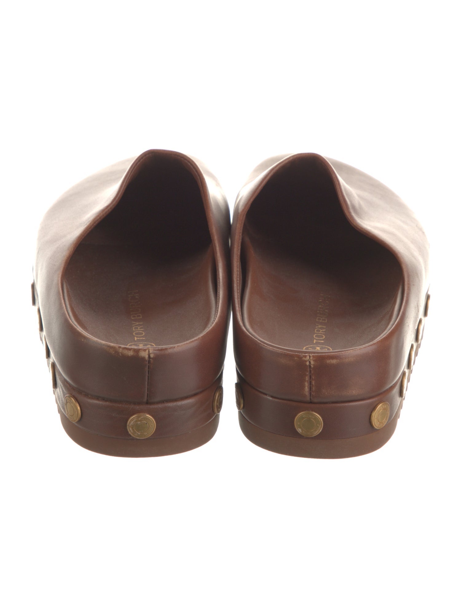 Tory Burch Leather Studded Accents Mules