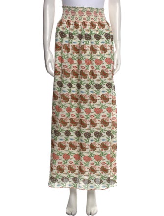 Tory Burch Silk Midi Length Skirt