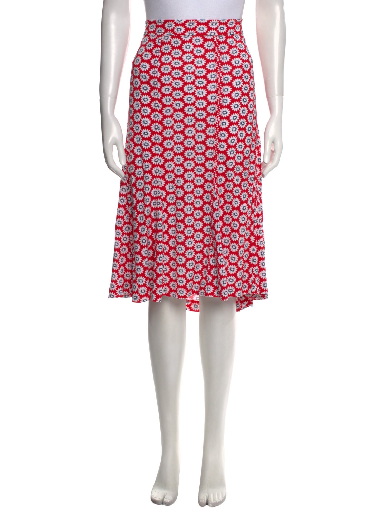 Tory Burch Floral Print Knee-Length Skirt