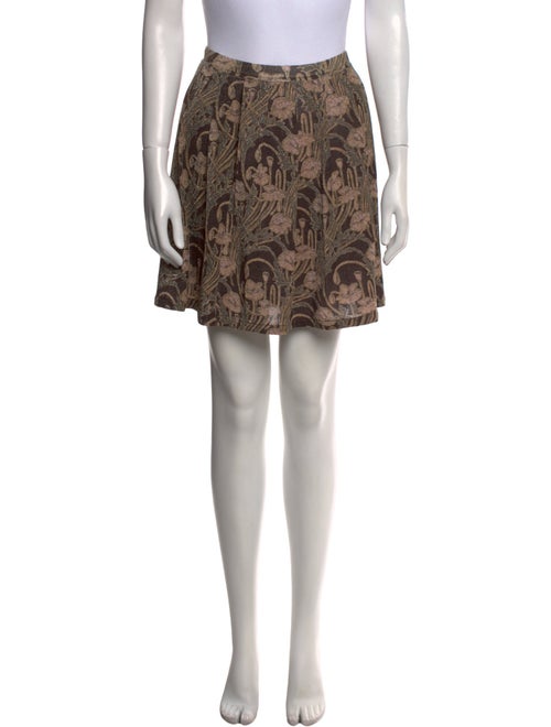 Tory Burch Floral Print Mini Skirt