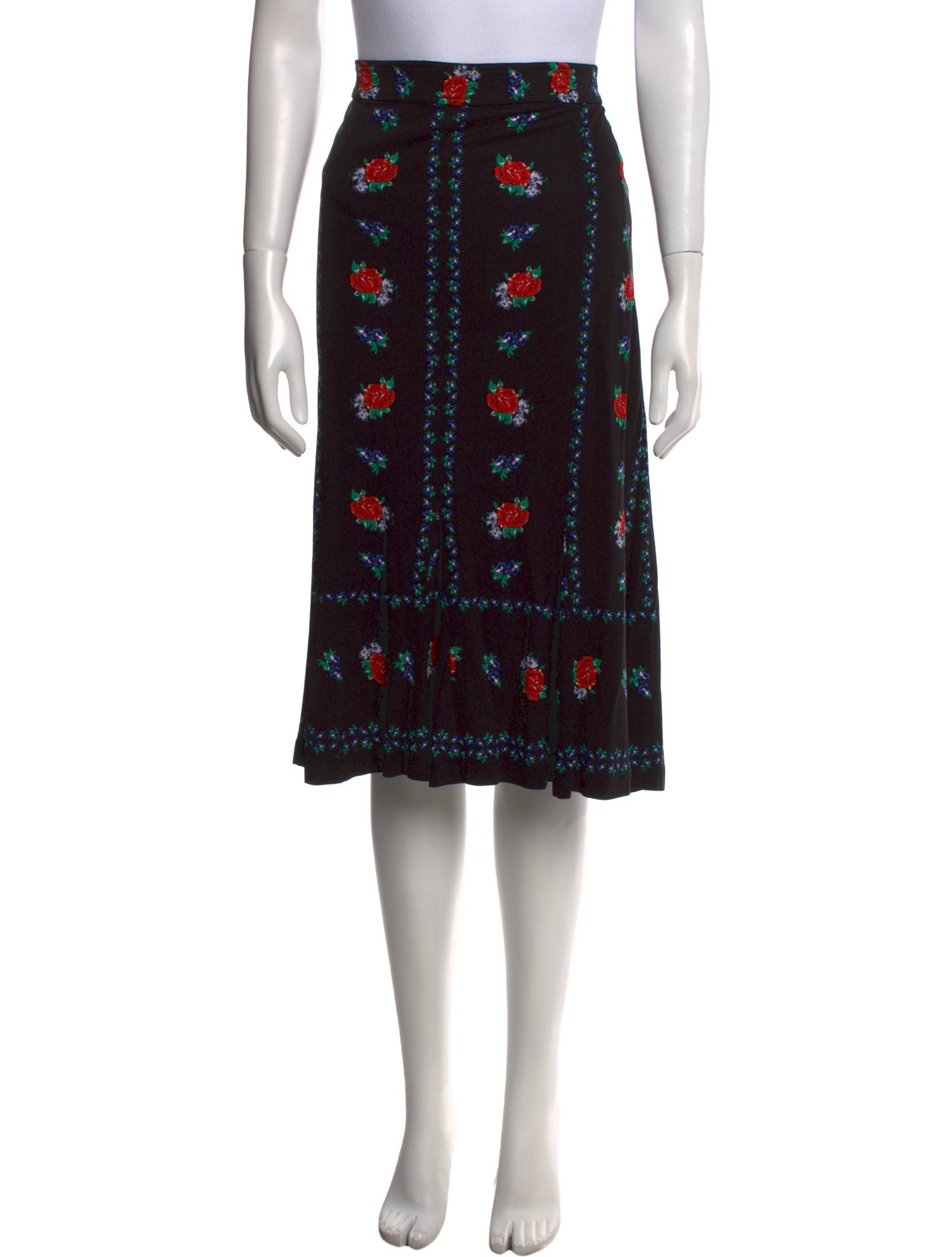 Tory Burch Floral Print Knee-Length Skirt