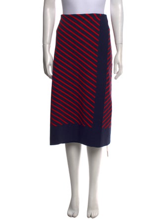 Tory Burch Striped Knee-Length Skirt