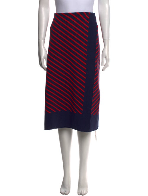 Tory Burch Striped Knee-Length Skirt