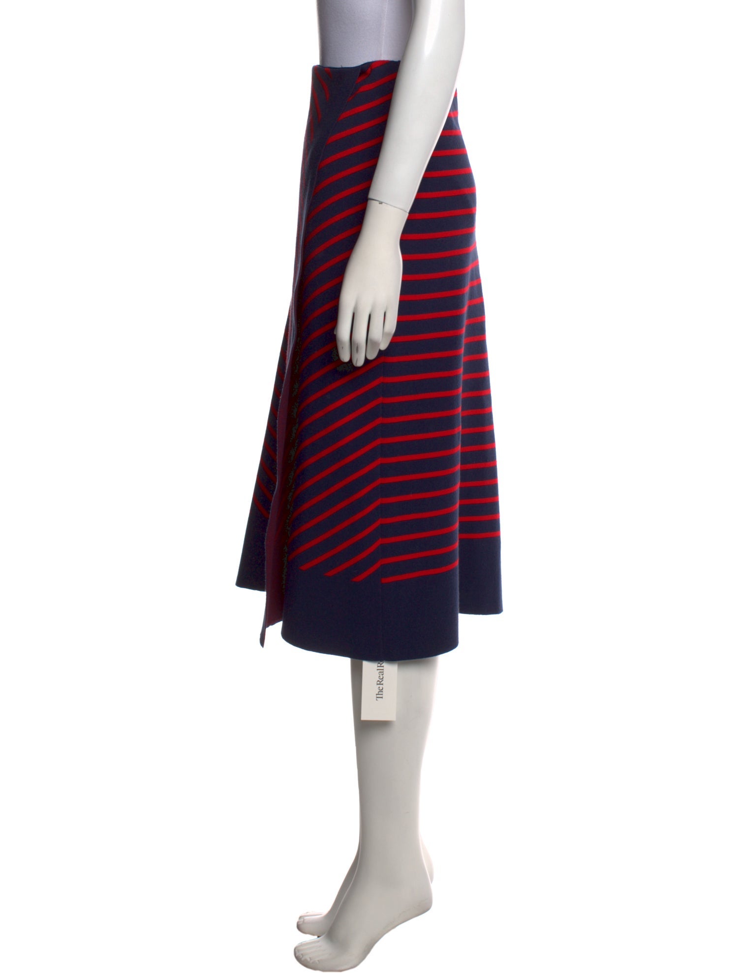 Tory Burch Striped Knee-Length Skirt