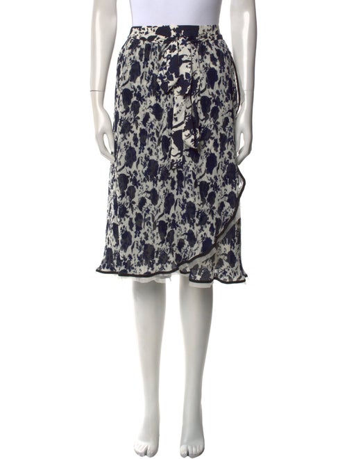 Tory Burch Floral Print Knee-Length Skirt