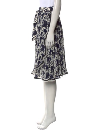 Tory Burch Floral Print Knee-Length Skirt