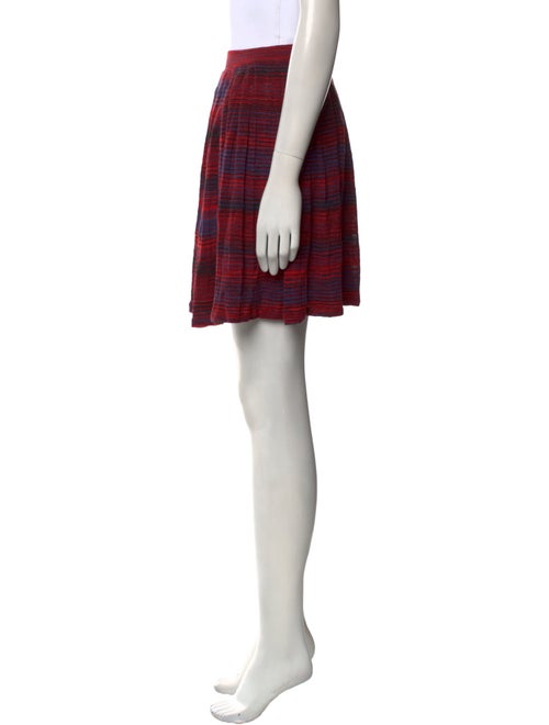 Tory Burch Plaid Print Mini Skirt