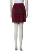 Tory Burch Plaid Print Mini Skirt
