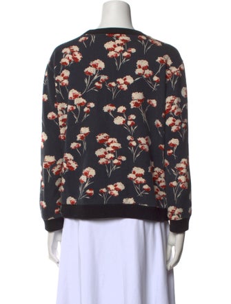 Tory Burch Polka Dot Print Crew Neck Sweatshirt