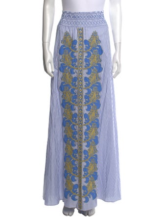 Tory Burch Floral Print Long Skirt