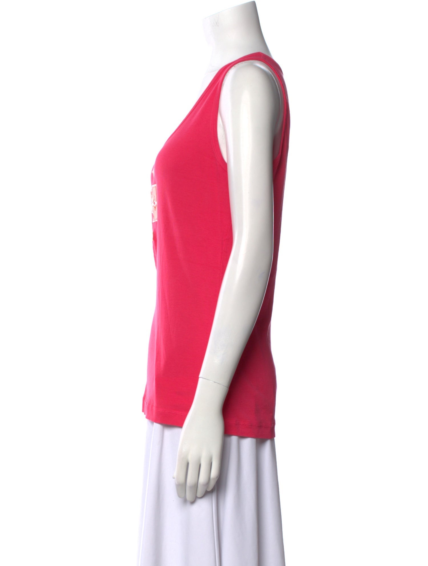 Tory Burch Graphic Print Scoop Neck Top