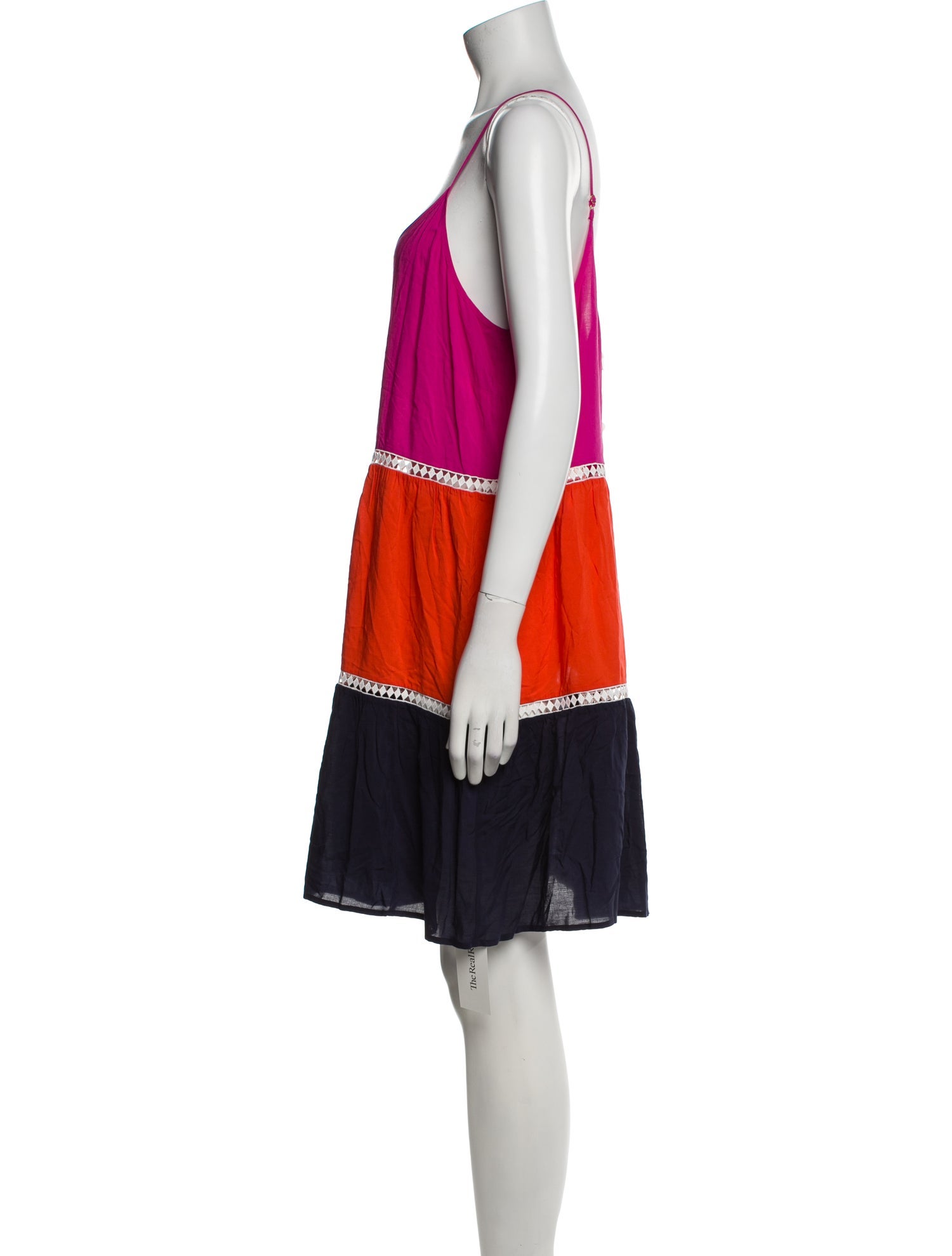 Tory Burch Colorblock Pattern Knee-Length Dress w/ Tags