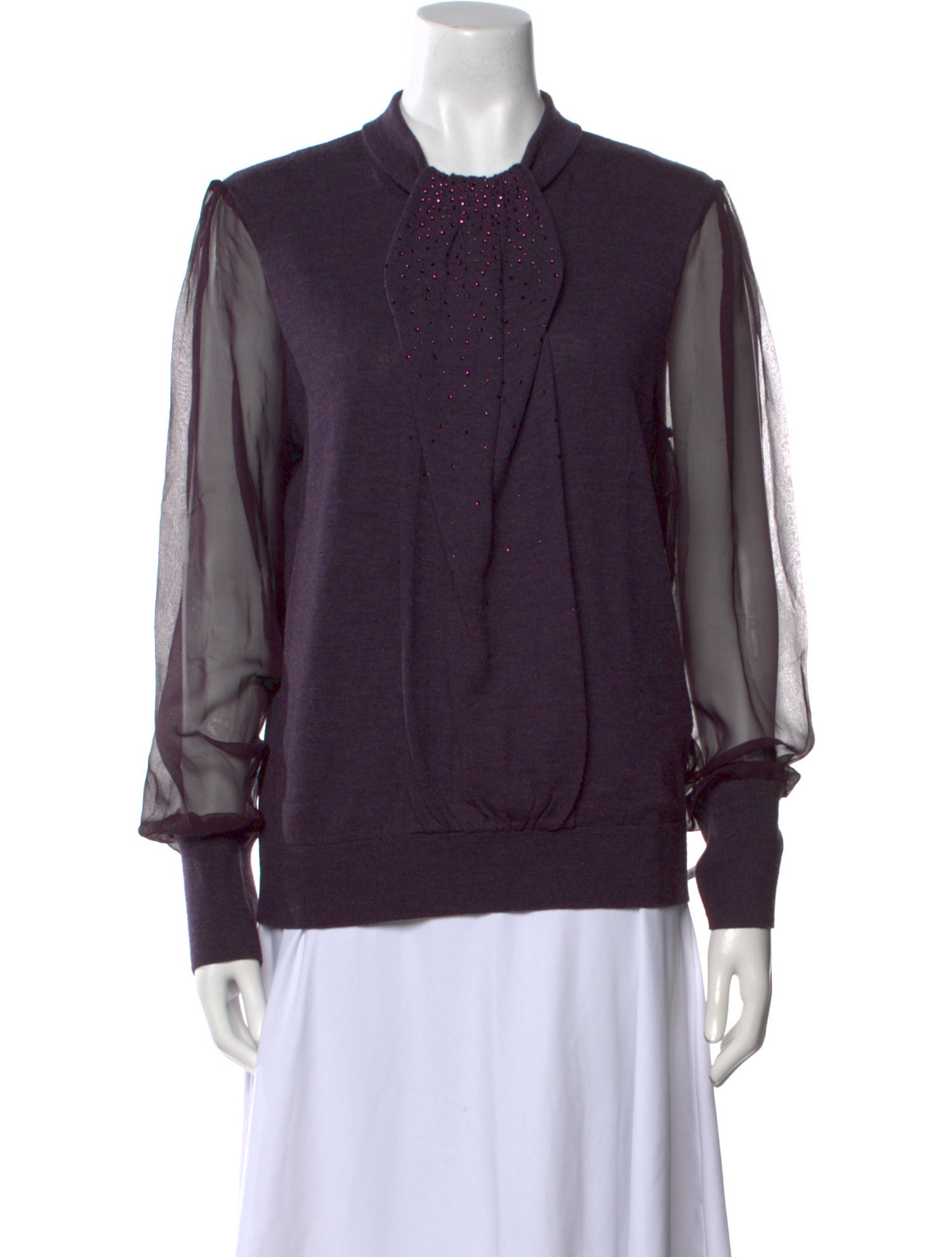 Tory Burch Merino Wool Crew Neck Sweater