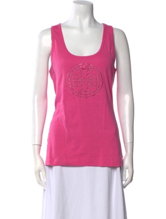 Tory Burch Scoop Neck Sleeveless Top