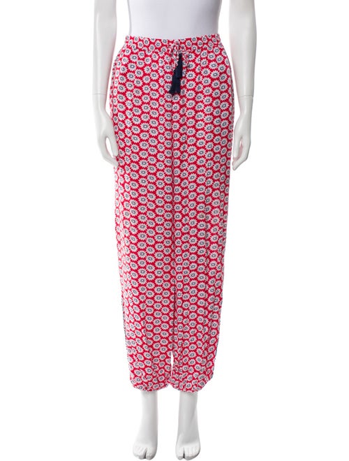 Tory Burch Floral Print Skinny Leg Pants